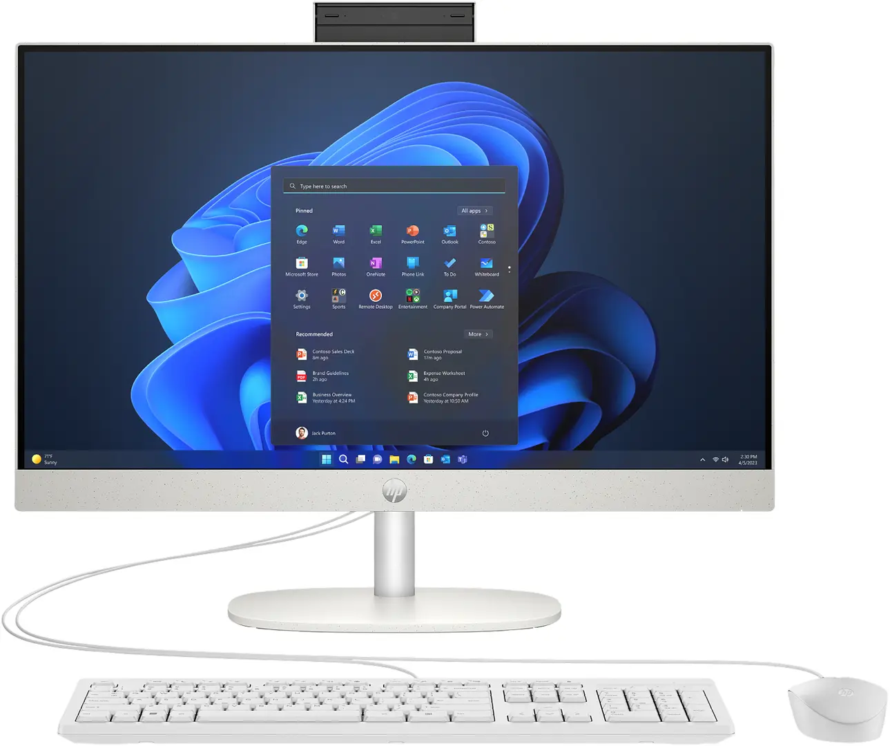 All in one HP ProOne 240 G10 Intel Core i5-1335U 16GB DDR4/512GB (White)