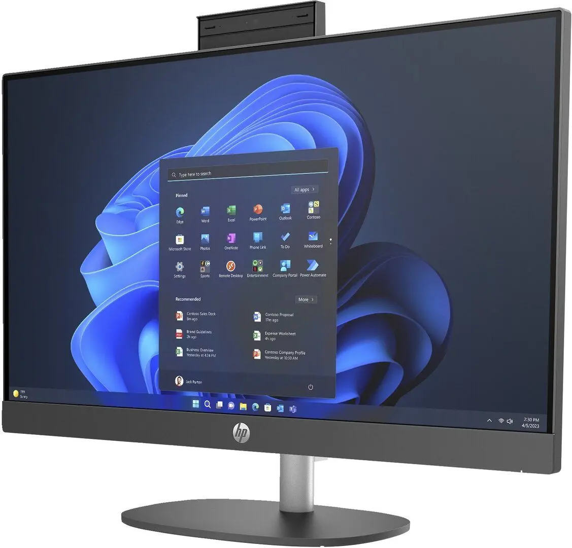 All in One HP ProOne 245 G10 AMD Ryzen 5 7520U 8GB DDR5/512GB SSD (Black)