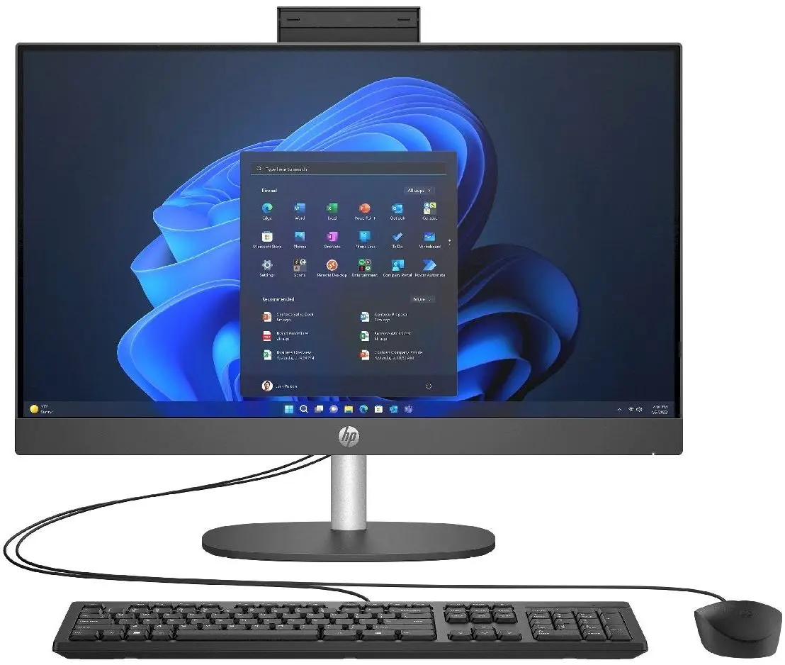 All in One HP ProOne 245 G10 AMD Ryzen 7 7730U 2x8GB DDR4/512GB SSD FreeDOS (Black)