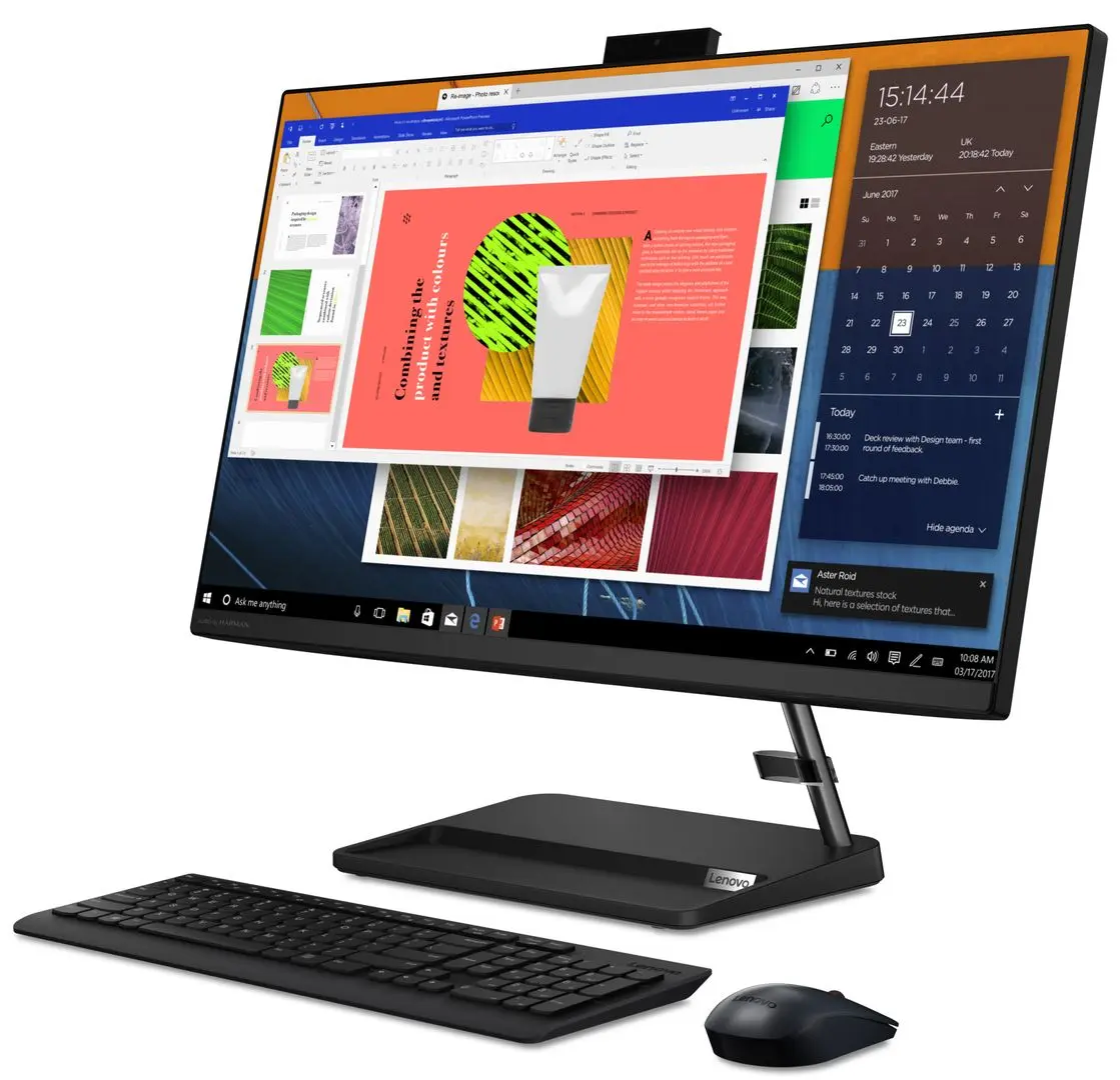 All in One Lenovo IdeaCentre 3 27ALC6 AMD Ryzen 3 7330U 8GB DDR4/512GB SSD (Black) - 7