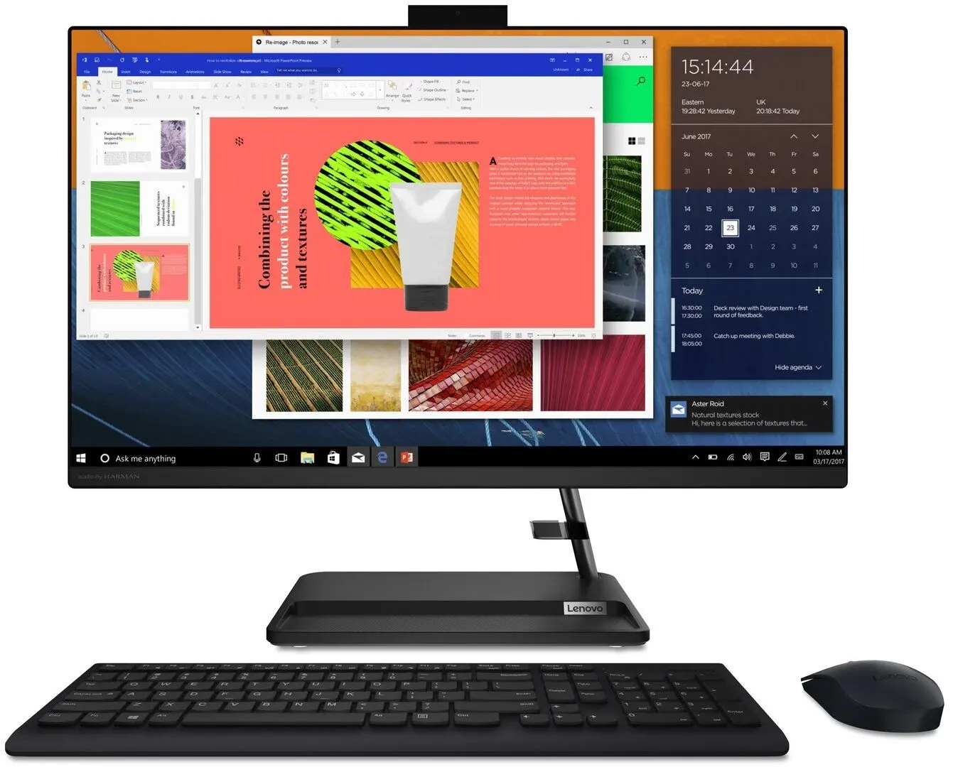 Моноблок Lenovo IdeaCentre 3 F0FX008VRI AMD Ryzen 3 3250U 8GB DDR4/256GB SSD (Black)