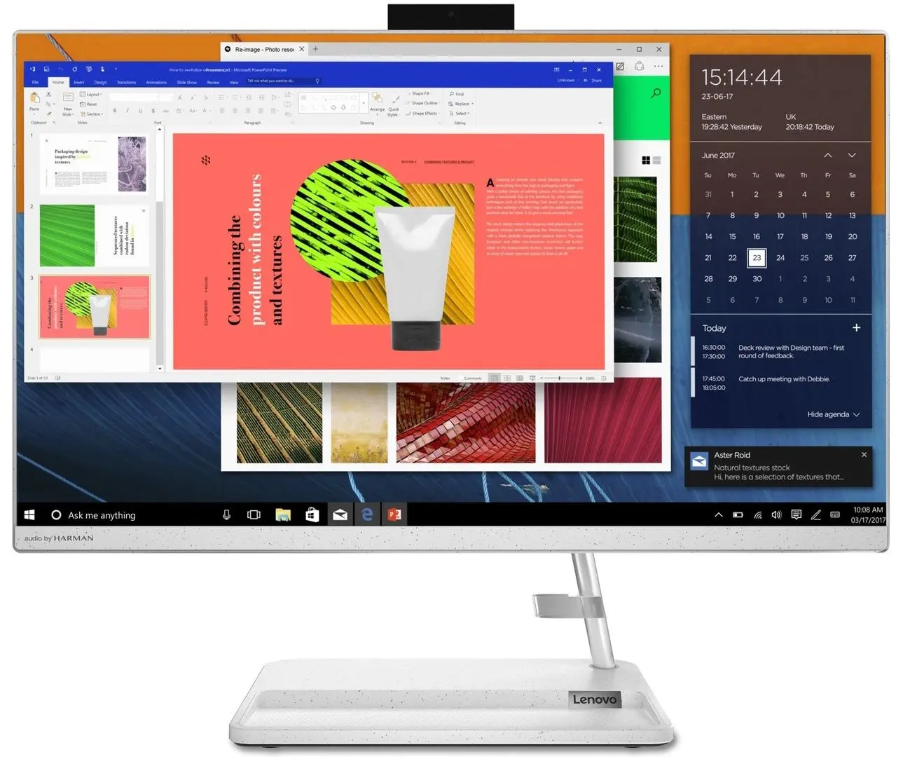 Моноблок Lenovo IdeaCentre 3 F0G100L2RI AMD Ryzen 5 5625U 8GB DDR4/512GB SSD (White)