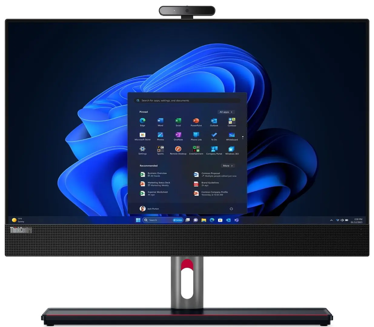 Моноблок Lenovo ThinkCentre M90a Gen 5 Intel Core i5-13400 16GB DDR5/256GB SSD (Black)