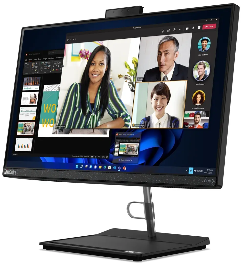 All in one Lenovo ThinkCentre neo 30a 22 Intel Core i3-1215U 8GB DDR4/256GB SSD (Raven Black)