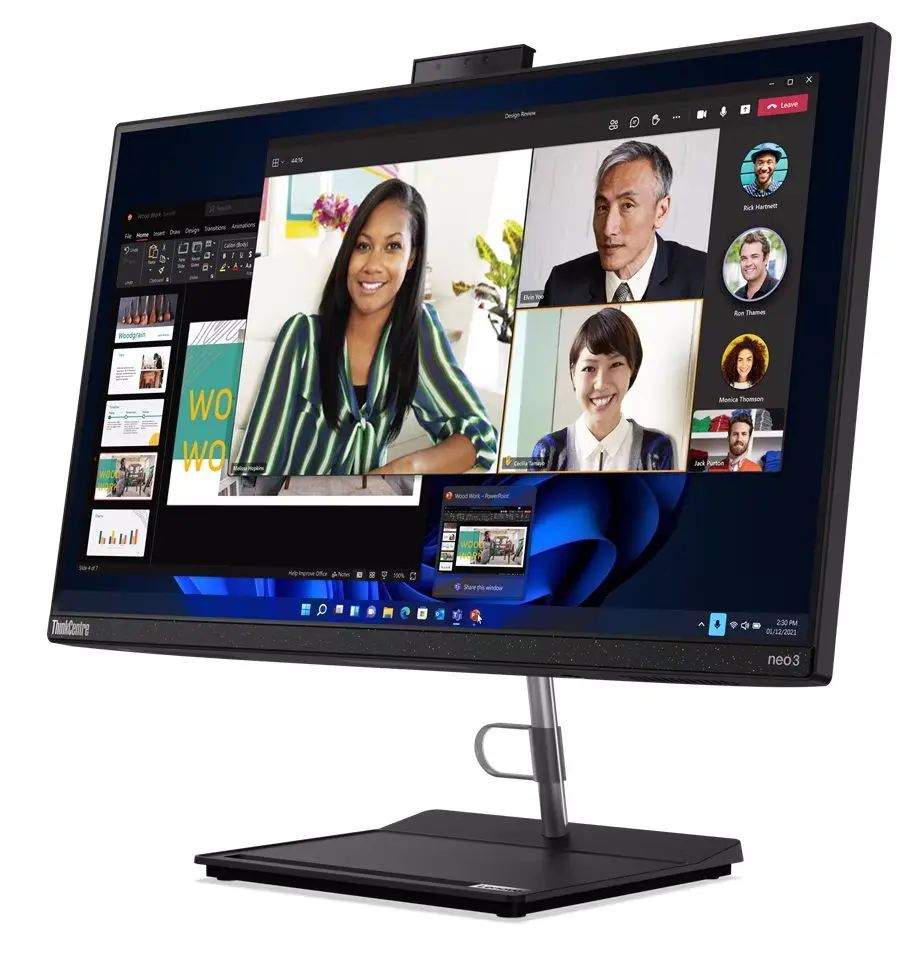 Моноблок Lenovo ThinkCentre neo 30a 24 Intel Core i5-1240P 16GB DDR4/512GB SSD (Raven Black)
