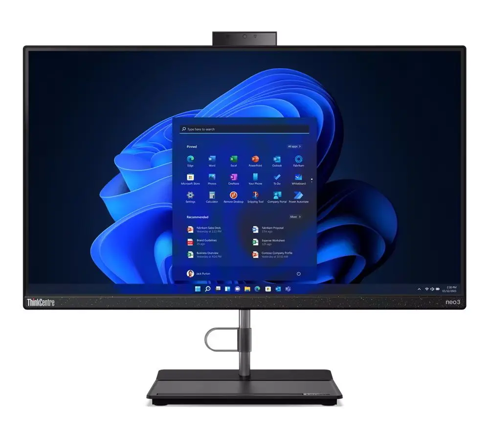 Моноблок Lenovo ThinkCentre neo 30a 24 Intel Core i5-1240P 16GB DDR4/512GB SSD (Raven Black)