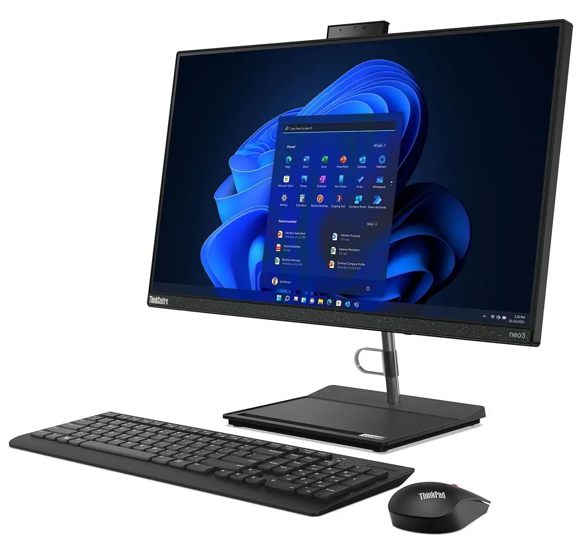 Моноблок Lenovo ThinkCentre Neo 30a 24 Intel Core i5-12450H 16GB DDR4/512GB SSD W11P (Raven Black)