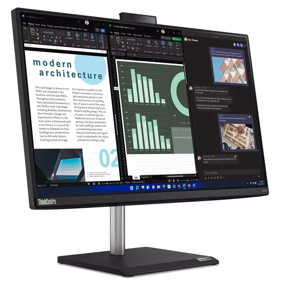 Моноблок Lenovo ThinkCentre neo 30a 24 Intel Core i7-1260P 16GB DDR4/512GB SSD (Black) - 3