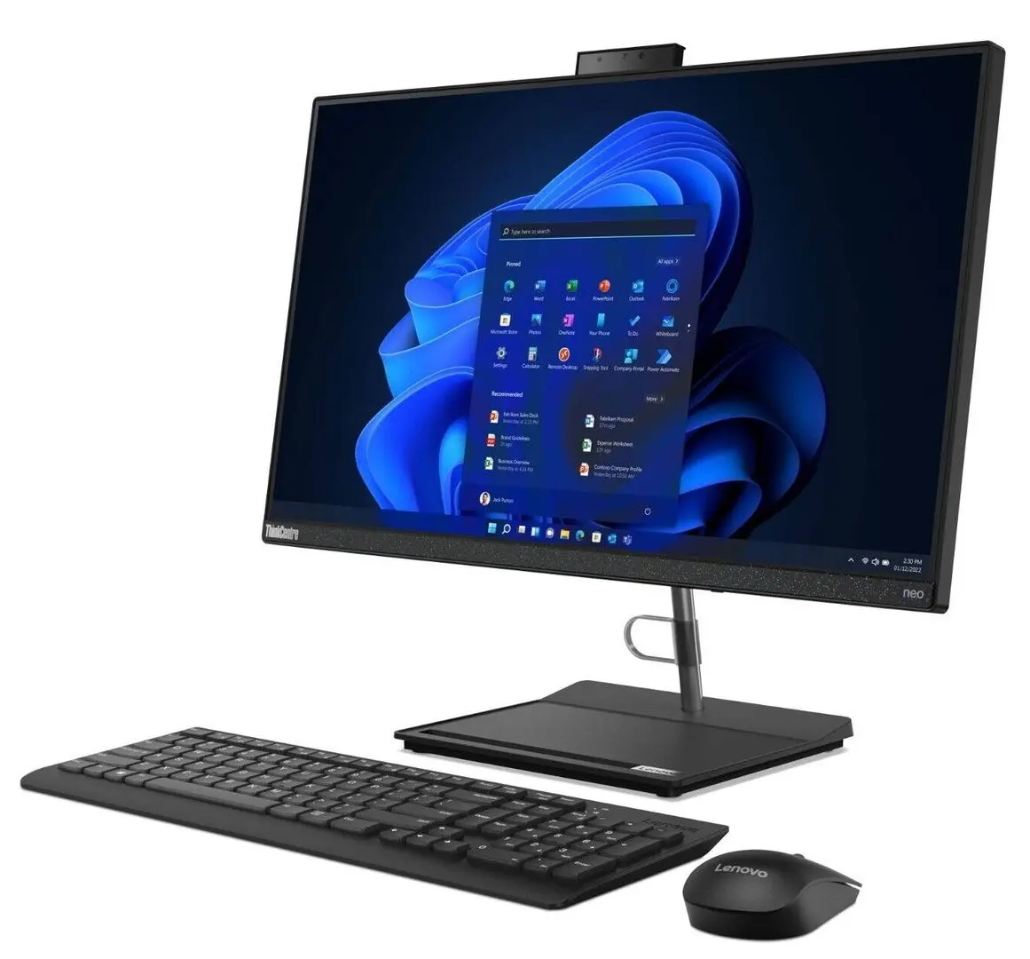 All in one Lenovo ThinkCentre Neo 30a 27 Intel Core i5-12450H 16GB DDR4/512GB SSD W11P (Raven Black)
