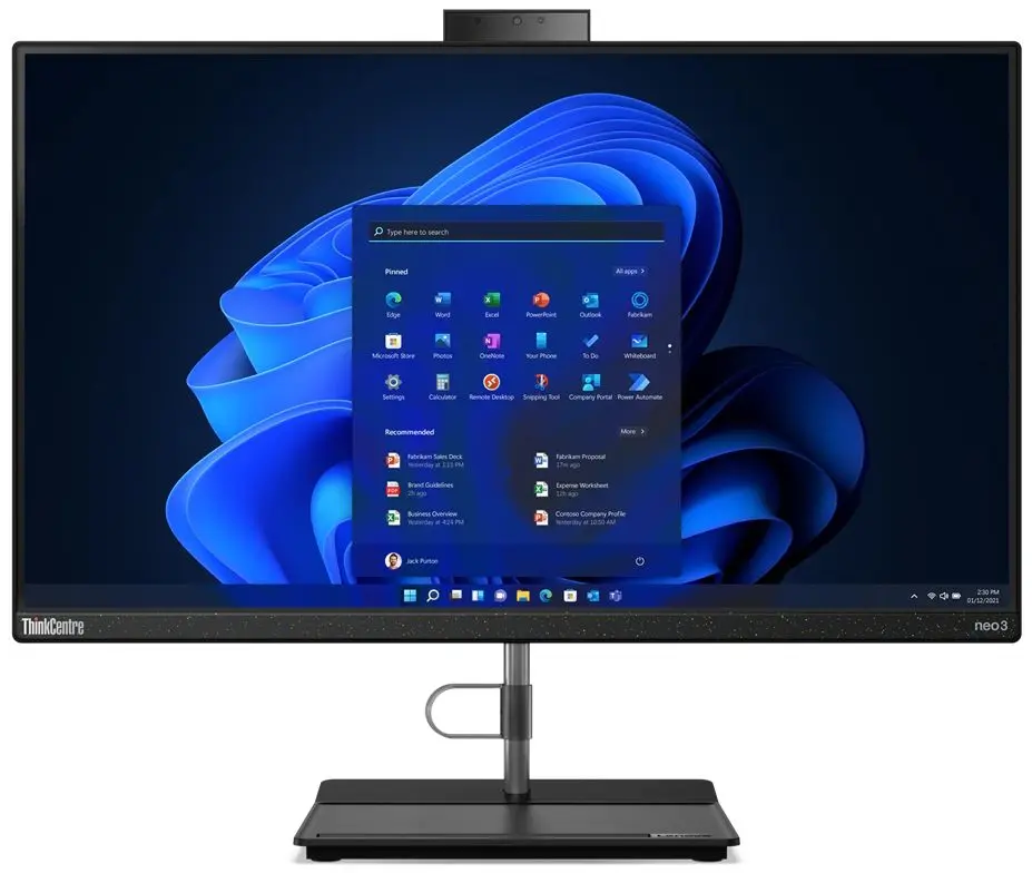 Моноблок Lenovo ThinkCentre neo 30a Intel Core i3 1220P 8GB DDR4/256GB SSD (Black)