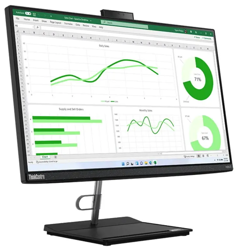 Моноблок Lenovo ThinkCentre Neo 30a Intel Core i5-12450H 8GB DDR4/512GB SSD (Black)