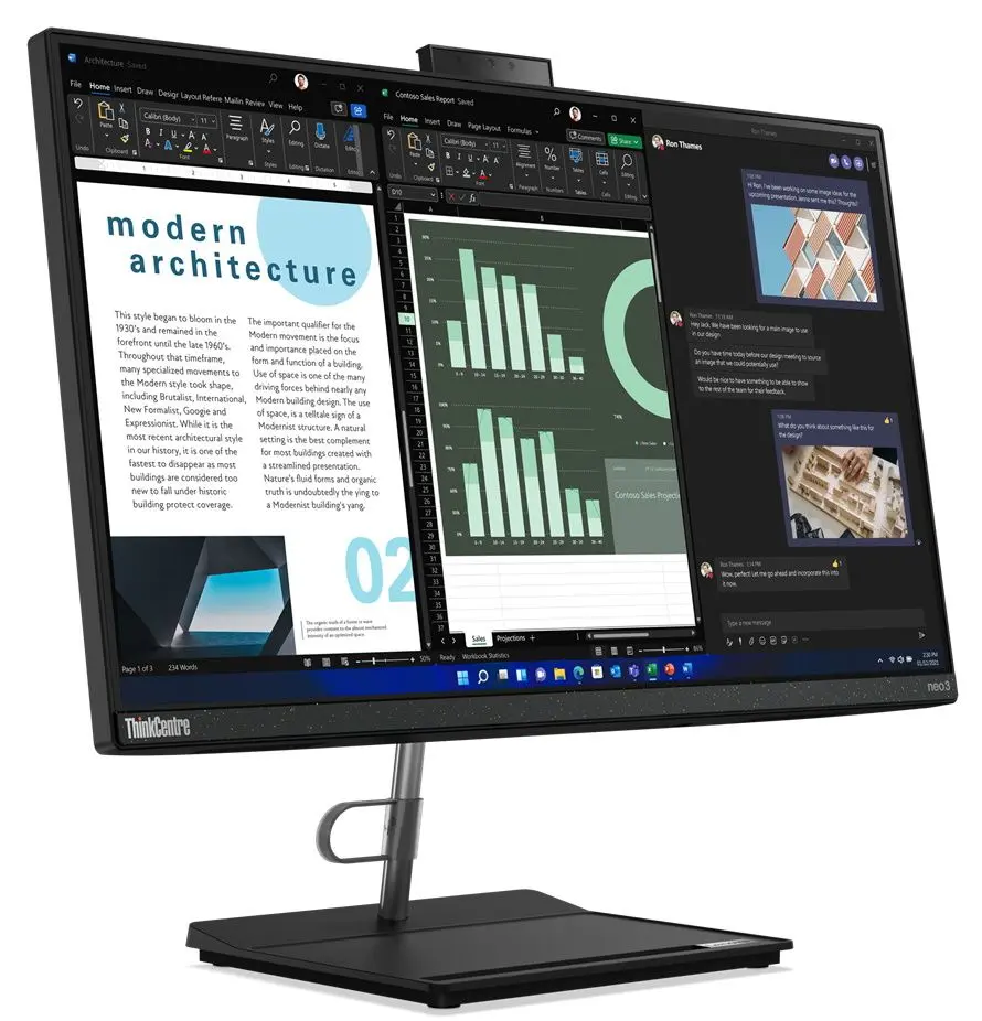 Моноблок Lenovo ThinkCentre Neo 30a Intel Core i7-1260P 16GB DDR4/1TB SSD (Black)