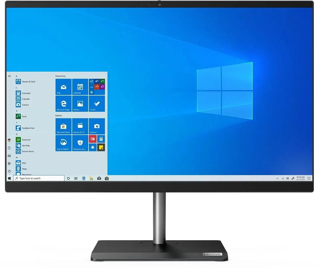 Моноблок Lenovo V50a-24IMB 11FJ0079RI Intel Core i7-10700T 16GB DDR4/512GB SSD W10Pro (Black)