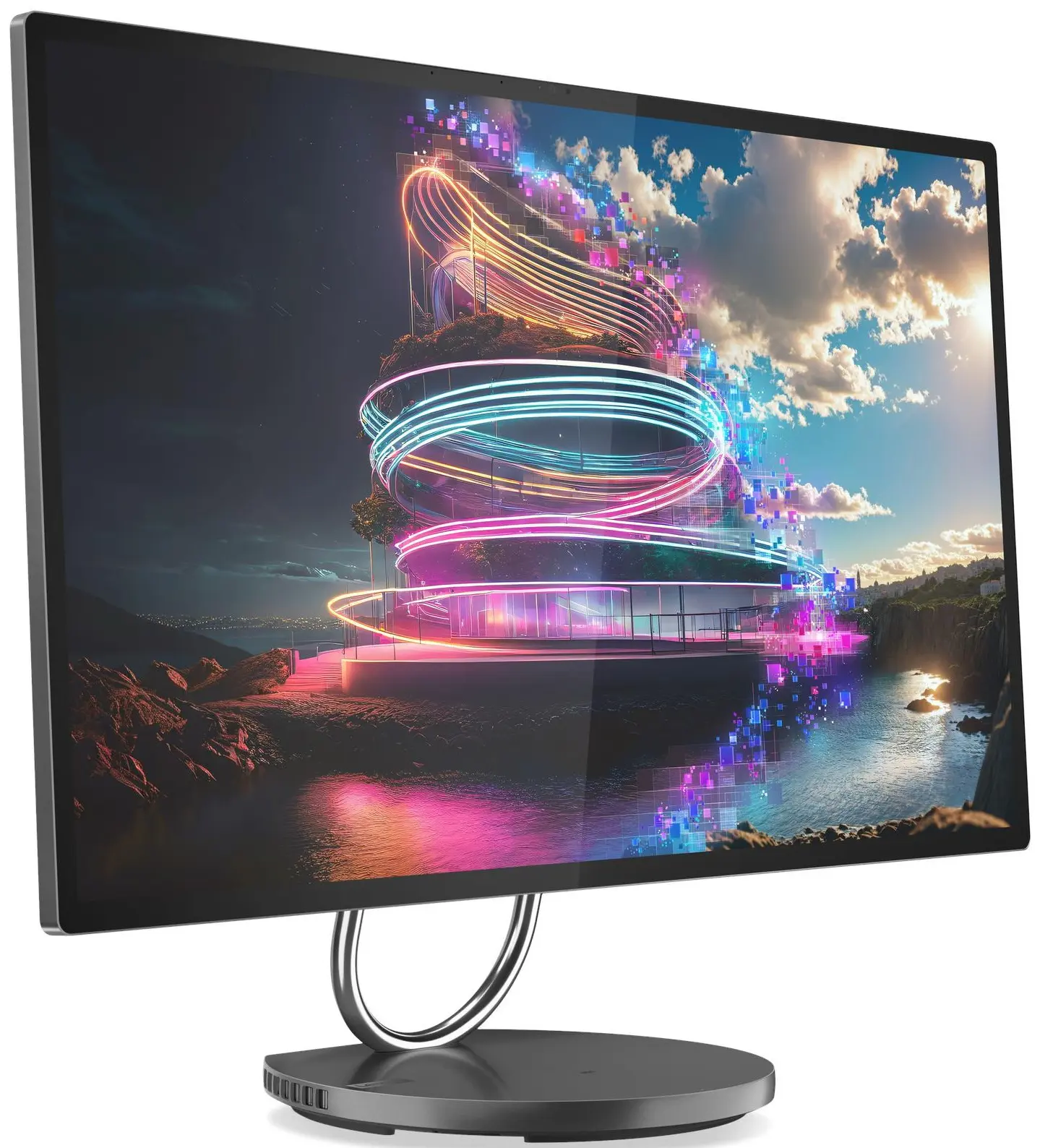 All in one Lenovo Yoga 32ILL10 Intel Core Ultra 7 258V 32GB LPDDR5/1TB SSD W11Pro (Storm Grey)