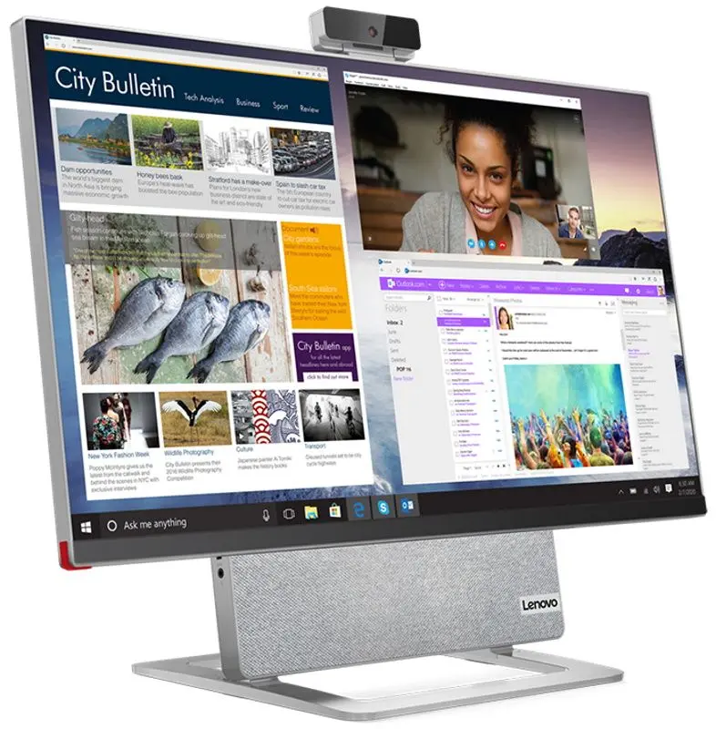 All in one Lenovo Yoga 7 27ACH6 AMD Ryzen 5 5600H 16GB DDR4/512GB SSD (Silver)