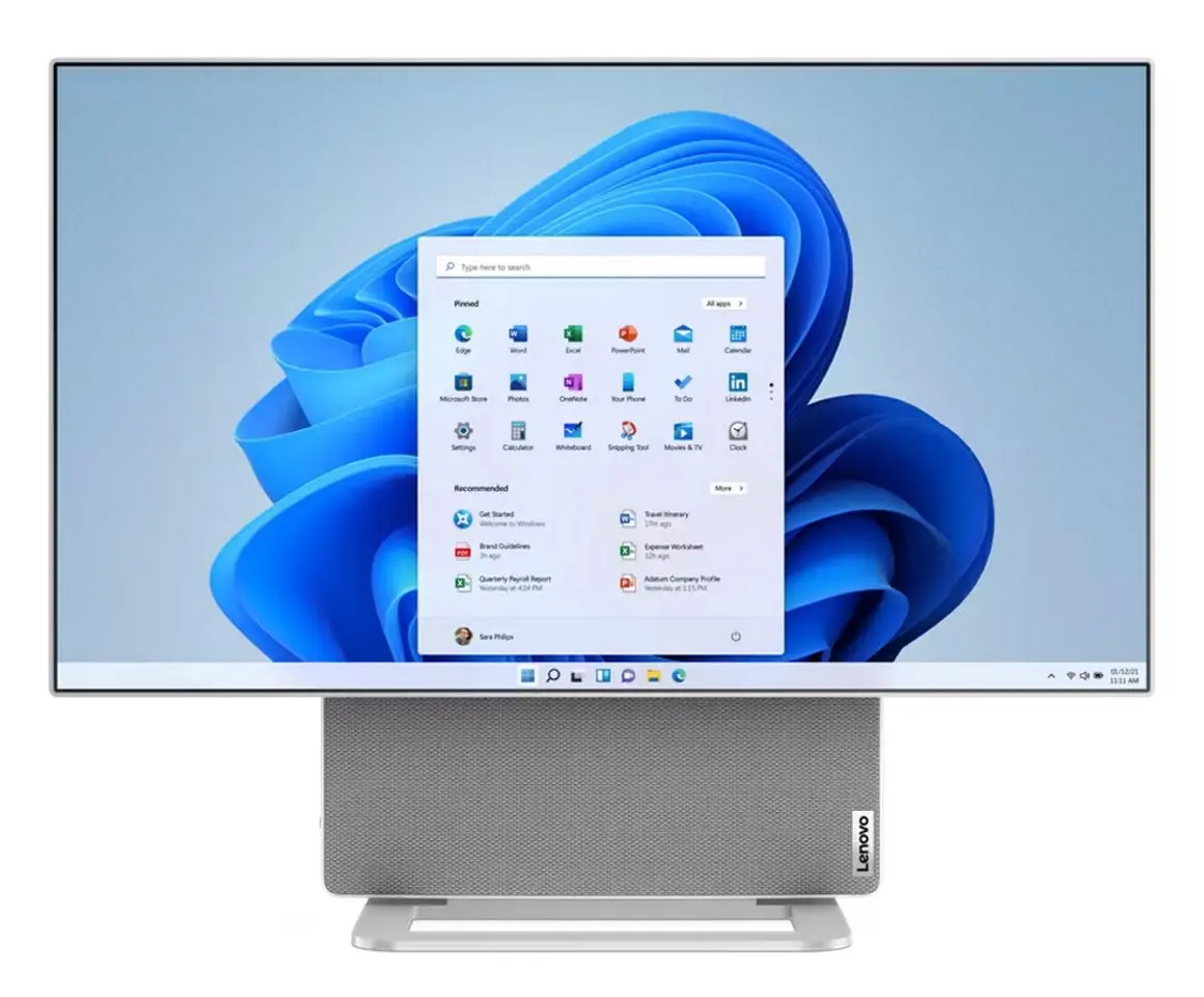 Моноблок Lenovo Yoga 7 27ARH7 AMD Ryzen 7 6800H 16GB DDR5/1TB SSD W11H (Cloud Grey)