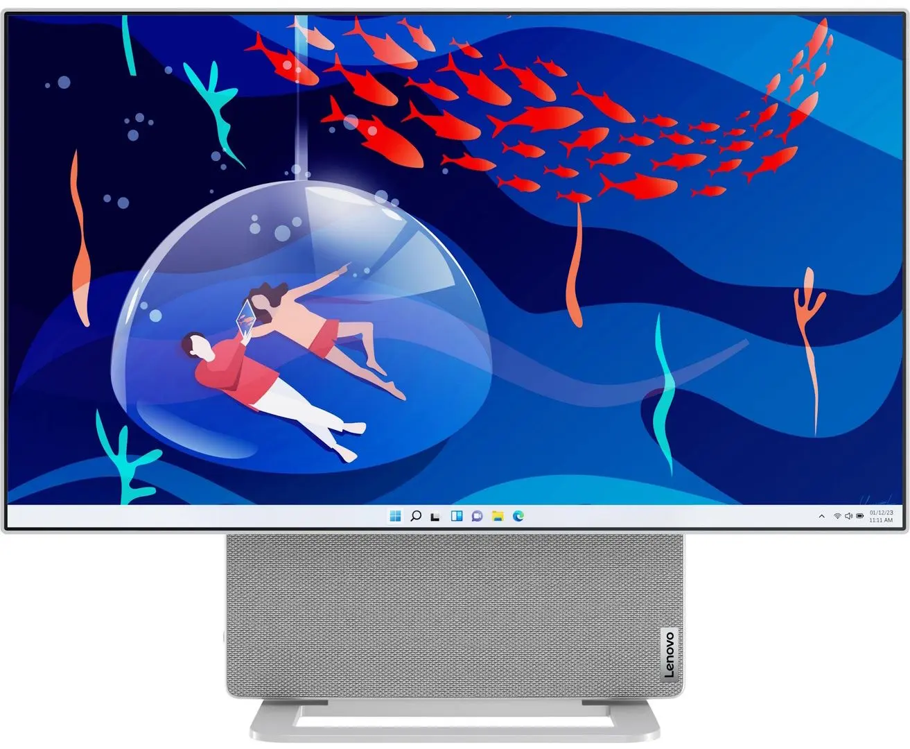 All in one Lenovo Yoga AIO 7 27APH8 AMD Ryzen 7 8845HS 32GB DDR5/1TB SSD Win11 Home (Cloud Grey)