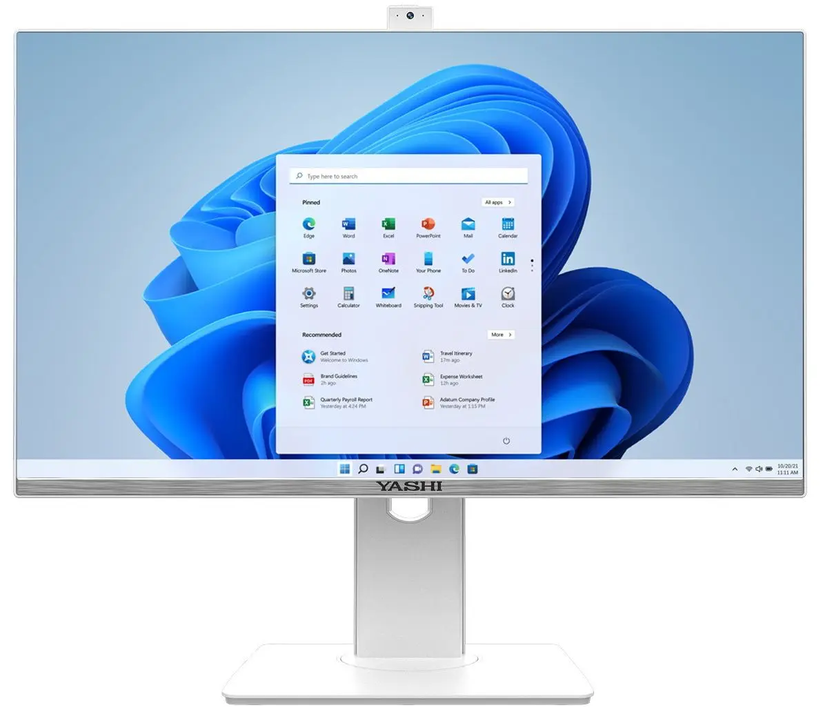 All in one Yashi QuantumS Yashi AY-42455 Intel Core i5 11400 16GB DDR4/512GB SSD (White)