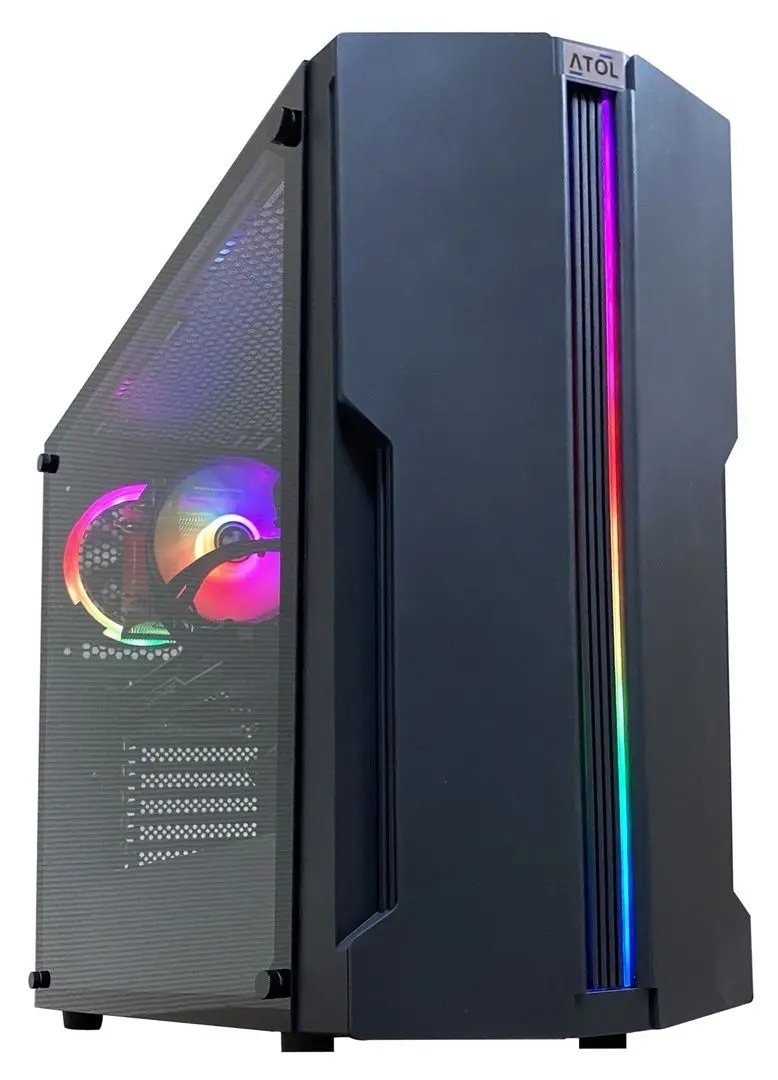 Системный блок ATOL Gamer PC1073MP Intel Core i5 11400F 16GB DDR4/256GB SSD + 1TB HDD (Black)