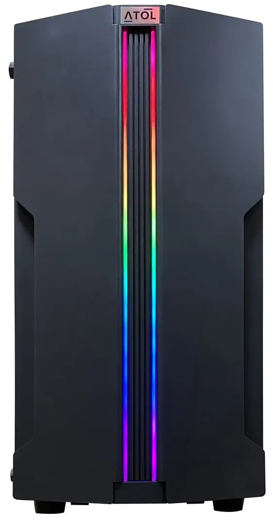 Sistem PC ATOL Gaming PC1055MP AMD Ryzen 5 4500 8GB DDR4/1TB HDD (Black)