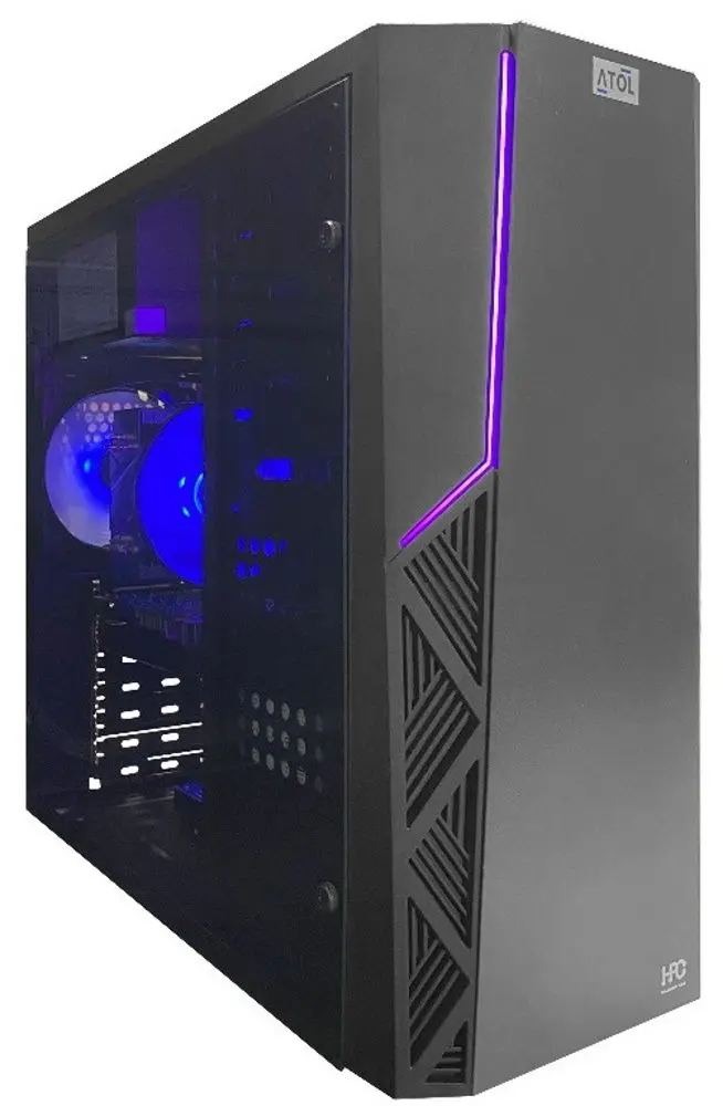 Системный блок ATOL Gaming PC1083MP Intel Core i3-12100 16GB DDR4/1TB HDD (Black)