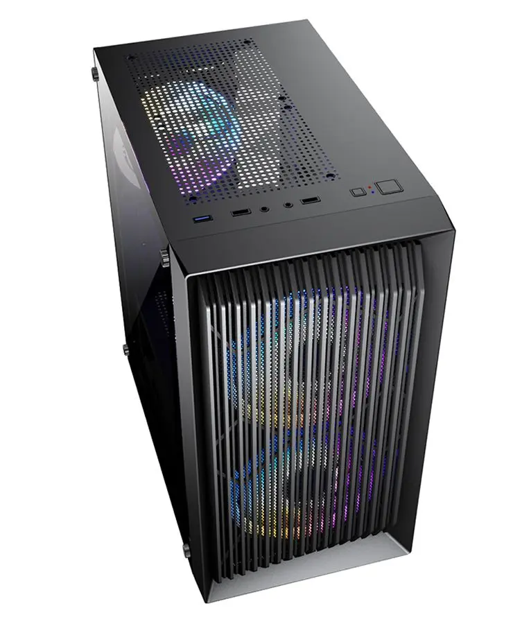 Sistem PC Atol PC1040MP AMD Ryzen 5 5600G 16GB DDR4/256GB SSD + 1TB HDD Linux (Black)