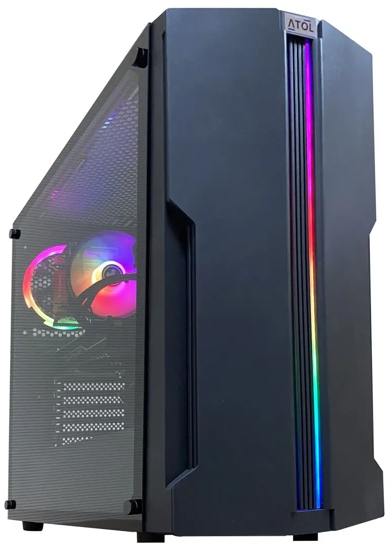 Sistem PC Atol PC1047MP AMD Ryzen 3 4100 8GB DDR4/512GB SSD Linux (Black)