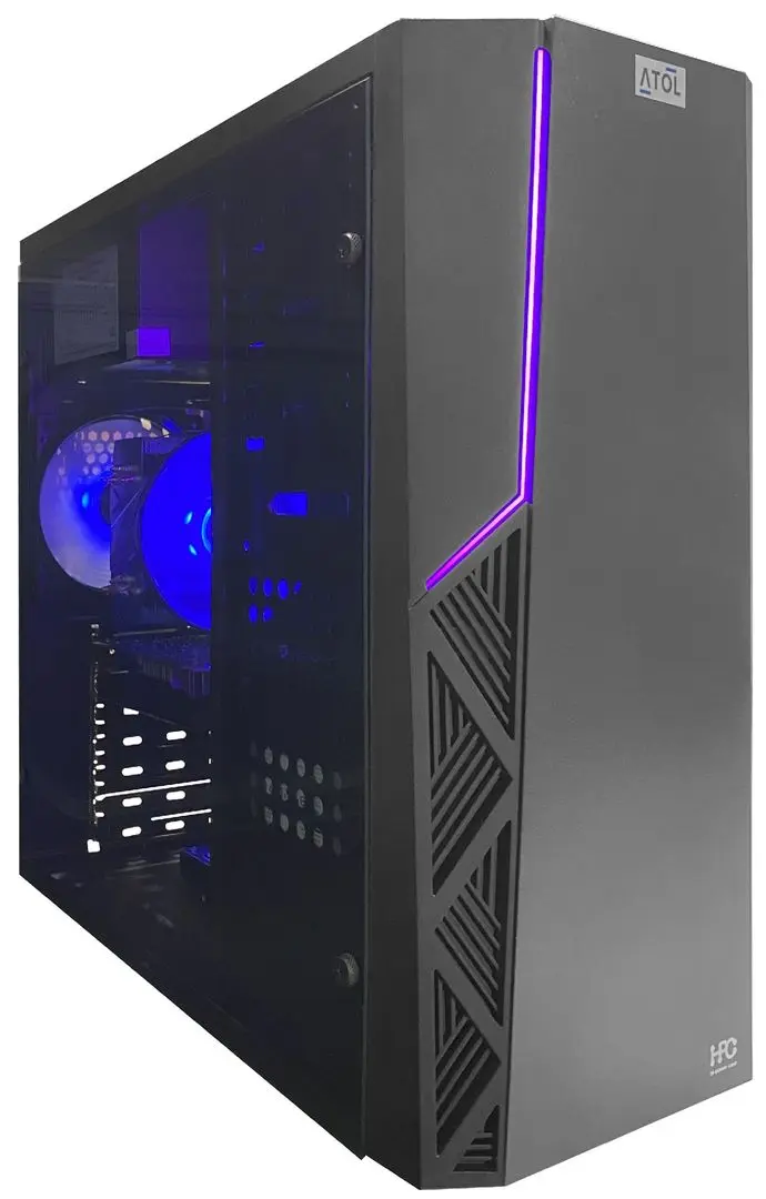 Sistem PC Atol PC1050MP AMD Ryzen 5 4500 16GB DDR4/480GB SSD Linux (Black)