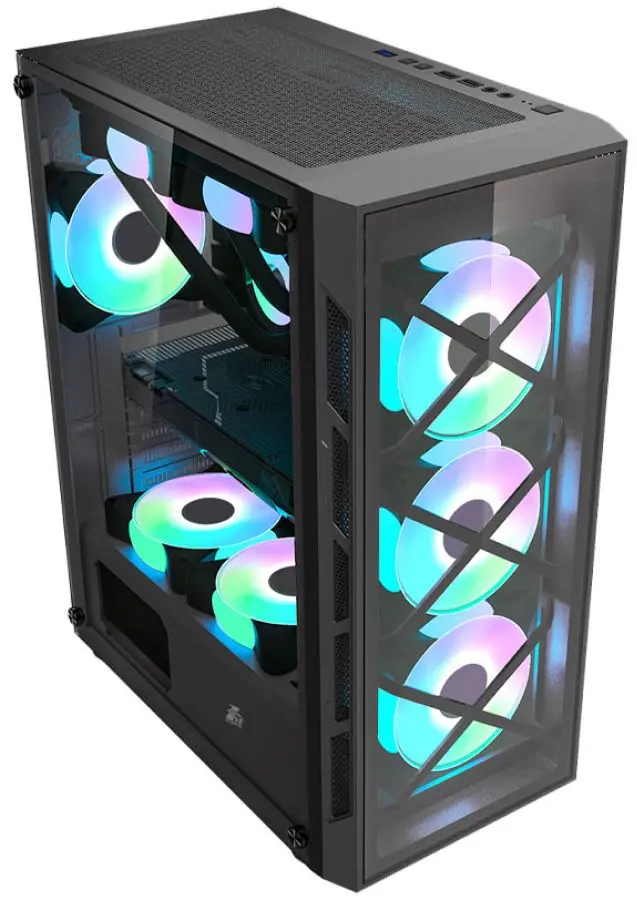 Sistem PC Atol PC1058MP AMD Ryzen 5 3600 16GB DDR4/512GB SSD + 1TB HDD Linux (Black)