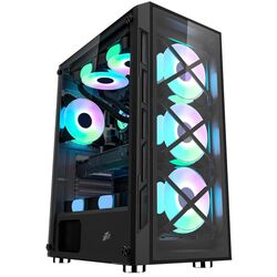 Sistem PC Atol PC1058MP AMD Ryzen 5 3600 16GB DDR4/512GB SSD + 1TB HDD Linux (Black)