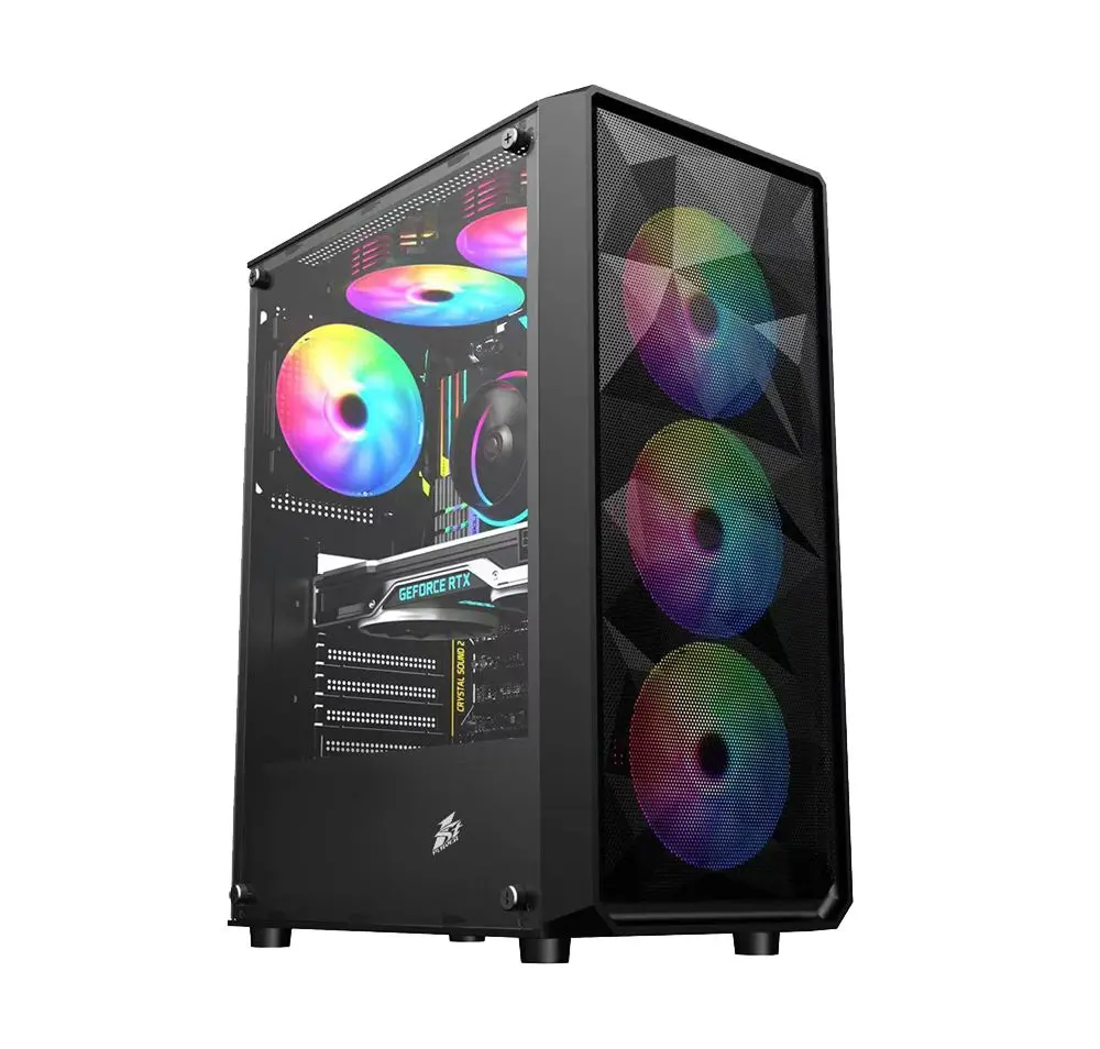 Sistem PC Atol PC1059MP AMD Ryzen 5 5600 16GB DDR4/1TB HDD + 256GB SSD Linux (Black)