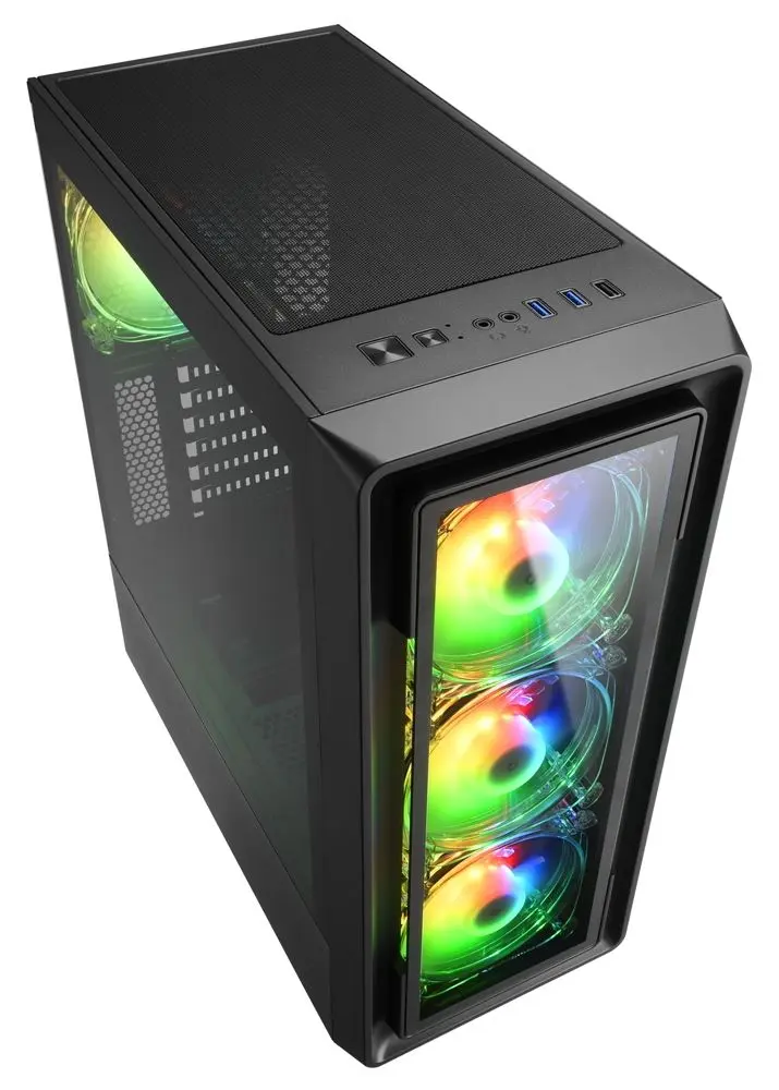 Системный блок Atol PC1080MP AMD Ryzen 5 5600 32GB DDR4/512GB SSD/2TB HDD (Black)