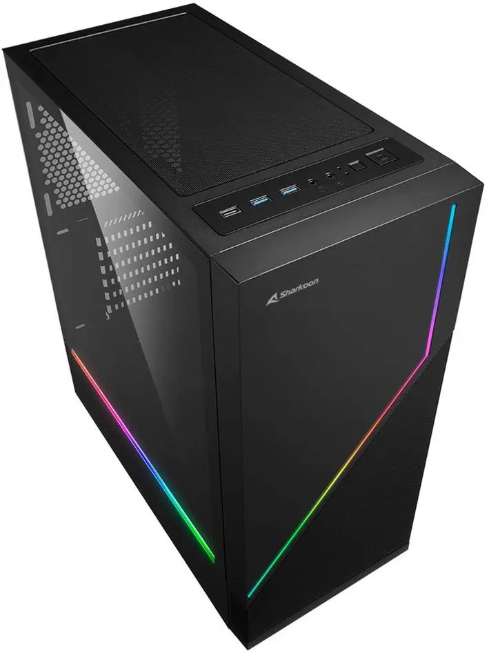 Sistem PC Atol PC1085MP AMD Ryzen 5 8400F 16GB DDR5/512GB SSD + 1TB HDD Linux (Black)