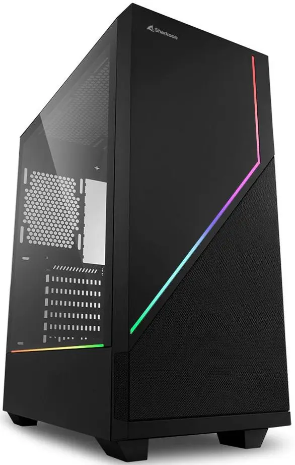 Sistem PC Atol PC1085MP AMD Ryzen 5 8400F 16GB DDR5/512GB SSD + 1TB HDD Linux (Black)