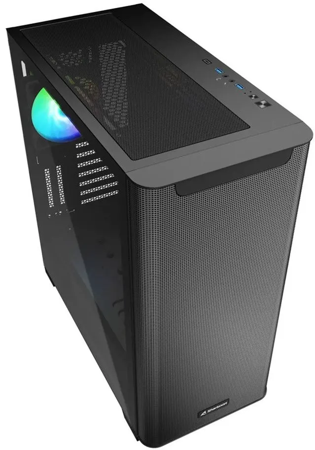Sistem PC Atol PC1124MP Intel Core i5-13400 32GB DDR4/512GB + 2TB Linux (Black)