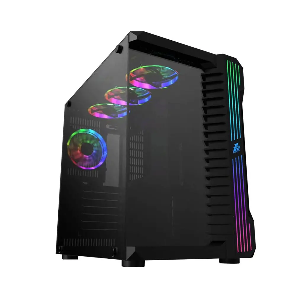 Sistem PC Atol PC1300MP Intel Core i7-14700KF 2x32GB DDR4/1TB SSD Linux (Black)