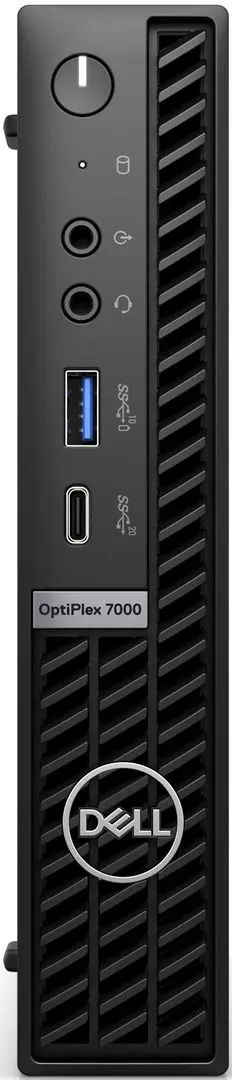 Неттоп Dell Optiplex 7000 MFF Intel Core i5-12500T 8GB DDR4/256GB SSD W11Pro (Black)
