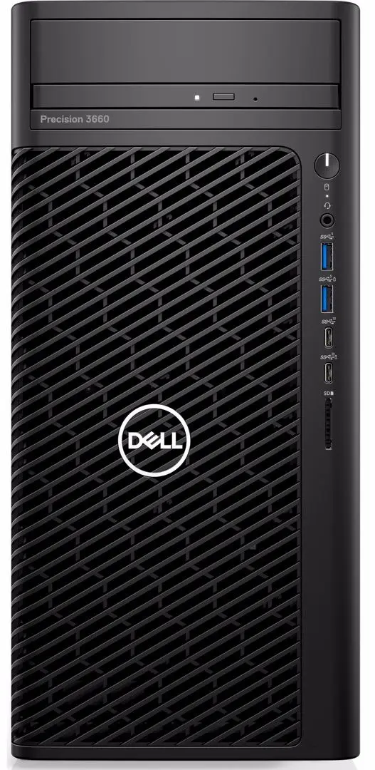 Sistem PC Dell Precision 3660 Intel Core i7-13700K 16GB DDR4/1TB SSD/2TB HDD Win11Pro (Black)