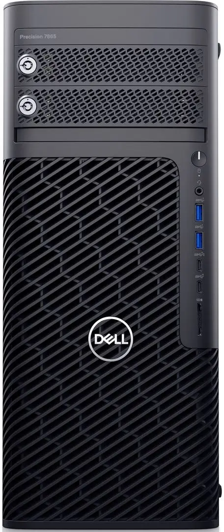 Системный блок Dell Precision 7865 Tower AMD Ryzen Threadripper PRO 5965WX 64GB DDR4/1TB SSD/8TB HDD W11Pro (Black)