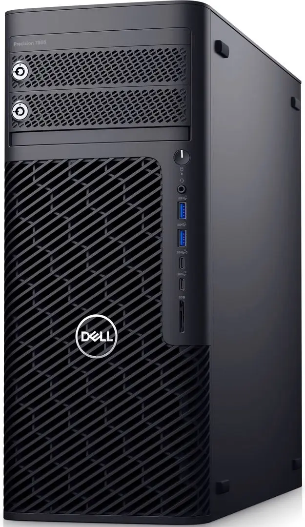 Системный блок Dell Precision 7865 Tower AMD Ryzen Threadripper PRO 5965WX 64GB DDR4/1TB SSD/8TB HDD W11Pro (Black)