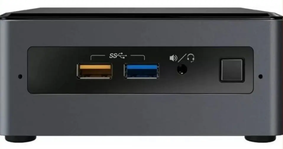 Mini PC Intel NUC Barebone BOXNUC7PJYHN2 Pentium Silver J5005 DDR4 (Black)