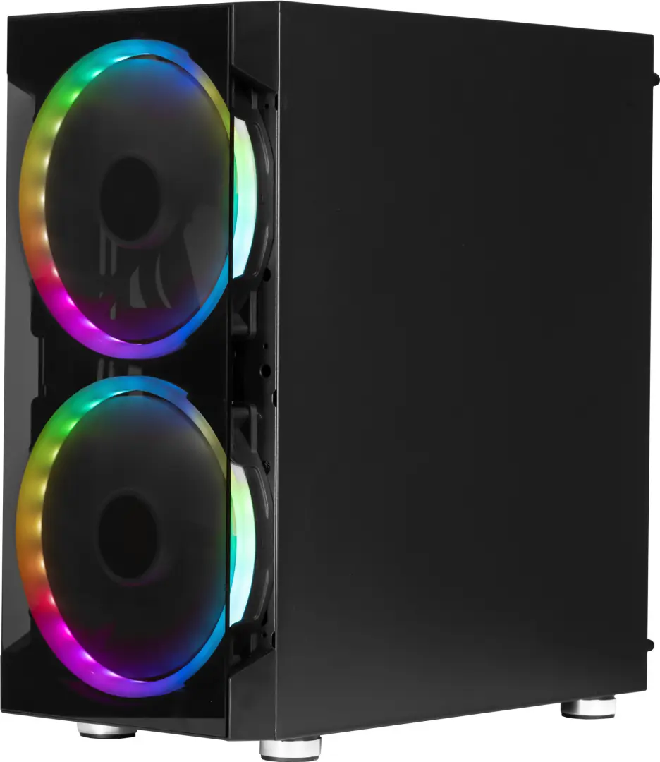 Sistem PC Microtech LudiX AMD Ryzen 5 5600X 16GB DDR4/512GB SSD W11 (Black)