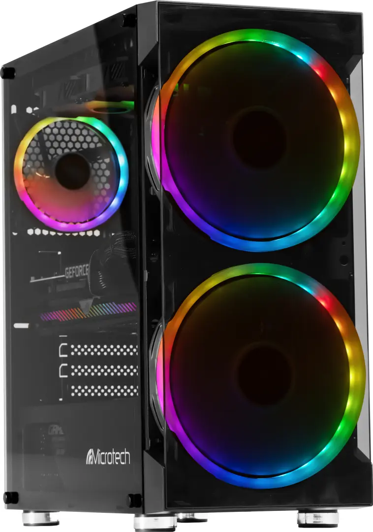 Sistem PC Microtech LudiX AMD Ryzen 5 5600X 16GB DDR4/512GB SSD W11 (Black)