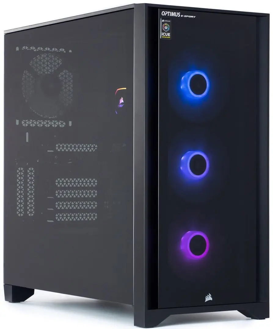 Sistem PC Optimus E-Sport GB550T-CR1 AMD Ryzen 7 3800X 16GB DDR4/1TB SSD (Black)