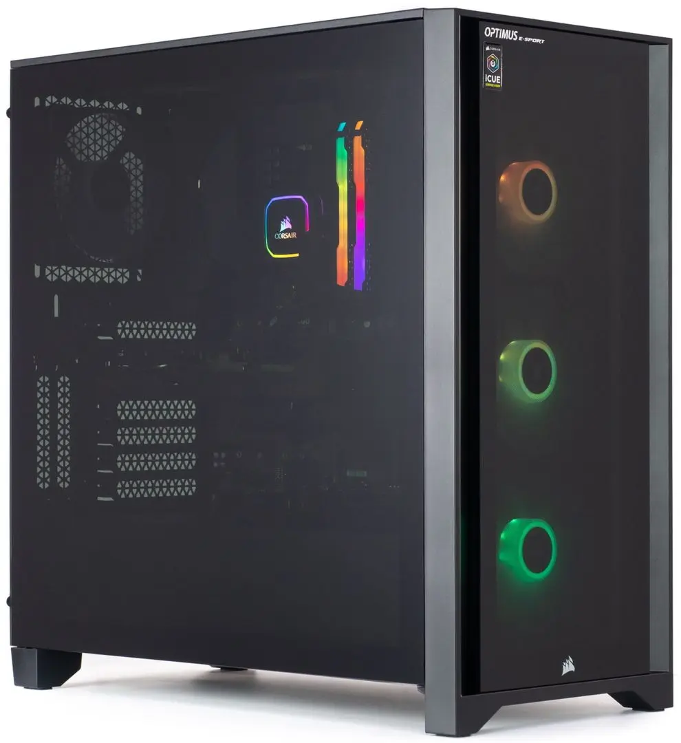 Sistem PC Optimus E-Sport GB550T-CR1 AMD Ryzen 7 3800X 16GB DDR4/1TB SSD (Black)
