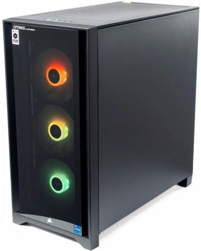Sistem PC Optimus E-Sport GZ590T-CR12 Intel Core i5-11600K 16GB DDR4/1TB SSD GeForce RTX 3060 W10 (Black)