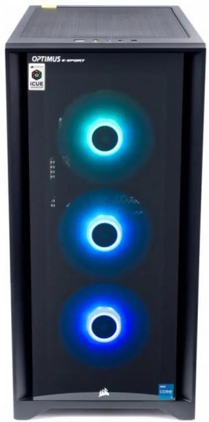 Sistem PC Optimus E-Sport GZ590T-CR12 Intel Core i5-11600K 16GB DDR4/1TB SSD GeForce RTX 3060 W10 (Black)