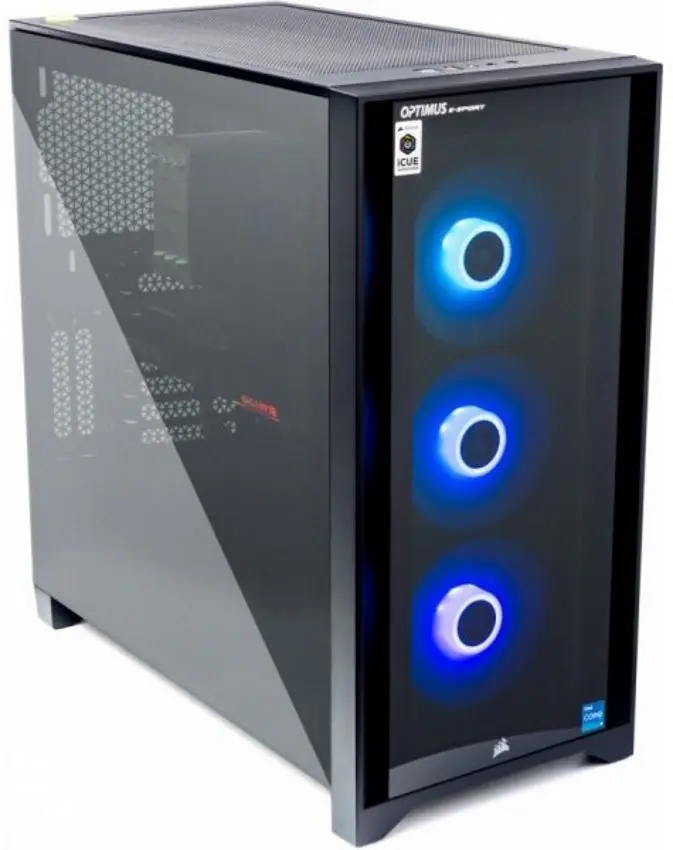 Sistem PC Optimus E-Sport GZ590T-CR12 Intel Core i5-11600K 16GB DDR4/1TB SSD GeForce RTX 3060 W10 (Black)