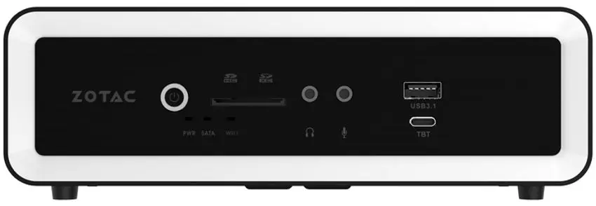 Mini PC Zotac Zbox CI665 Nano Intel Core i7-1165G7 Intel Iris Xe Graphics (Black/White)