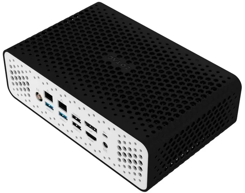 Mini PC Zotac Zbox CI665 Nano Intel Core i7-1165G7 Intel Iris Xe Graphics (Black/White)